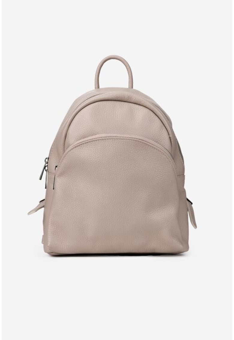 Rucsac dama bej confectionat din piele naturala