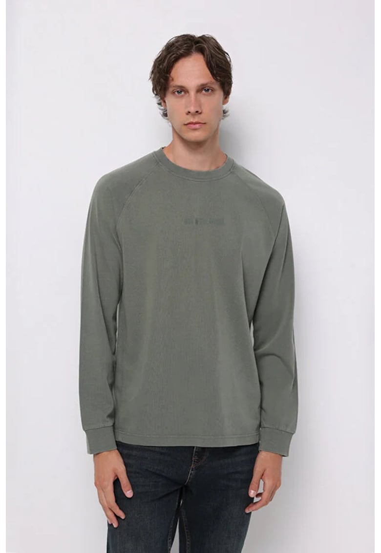 Tricou Cu Maneca Lunga De Barbati Verde Comfort Fit Cl1076339 8684112842325