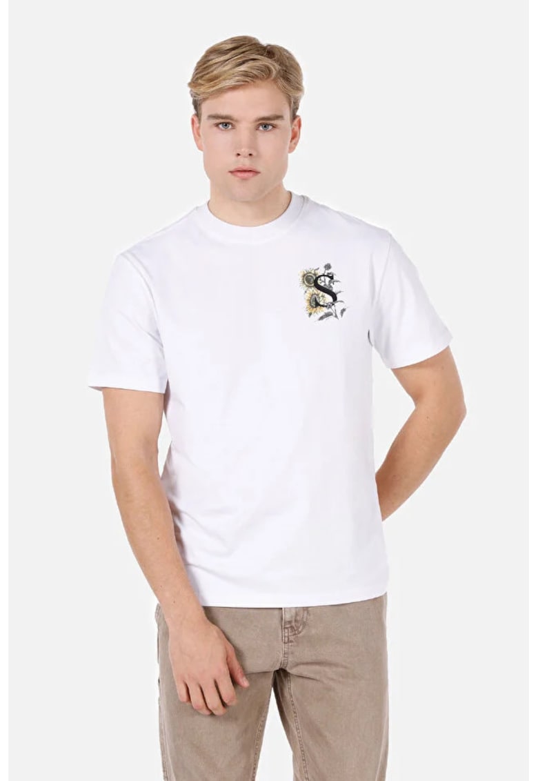 Tricou Cu Maneca Scurta De Barbati Alb Comfort Fit Cl1072065 8684112536293 - Alb