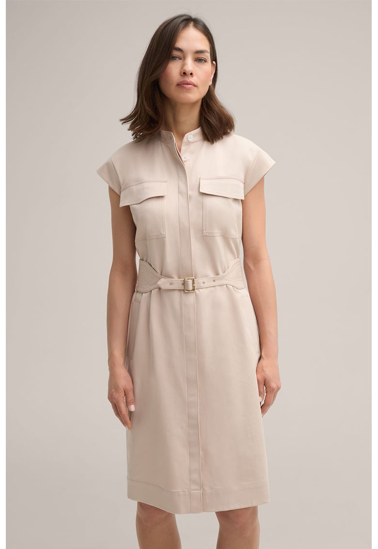 Rochie midi - cu curea in talie