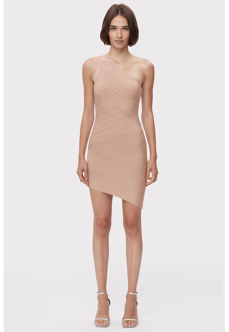 Rochie mini asimetrica cu umarul gol