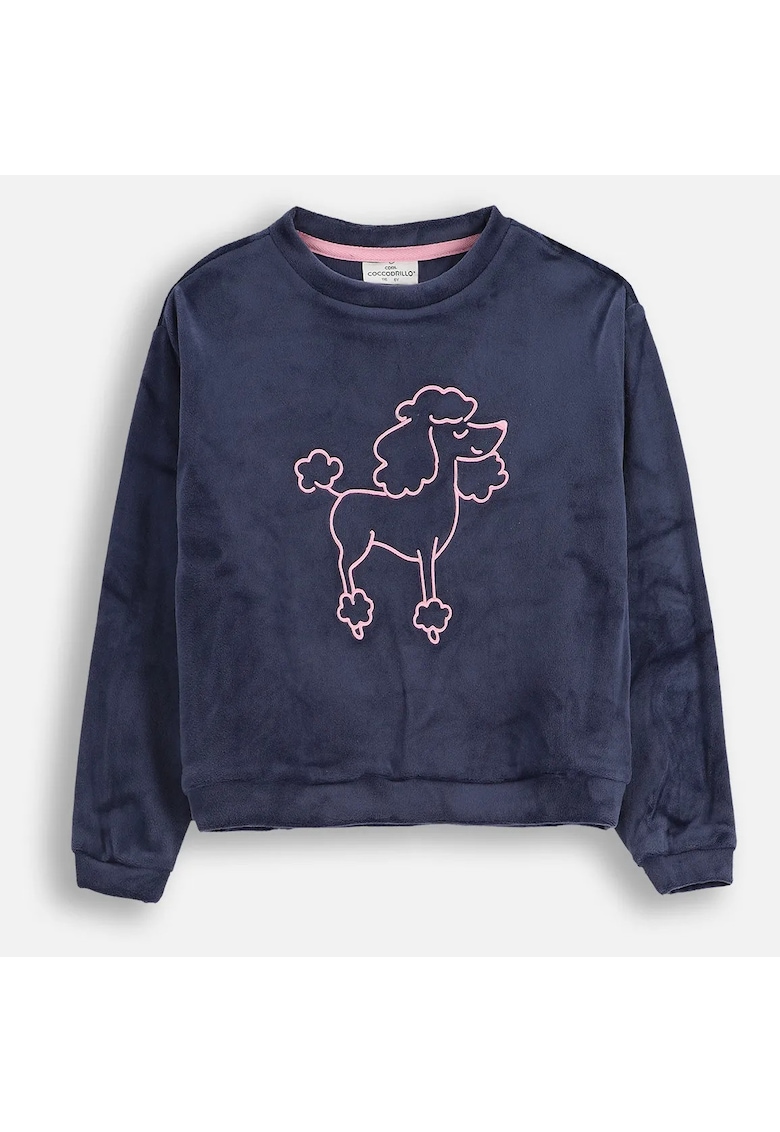 Bluza de trening cu poodle brodat -