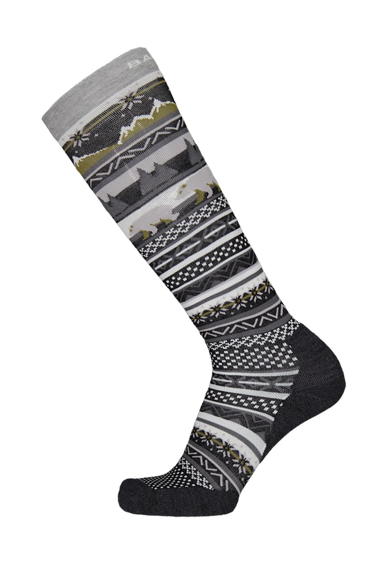 Sosete lungi cu model - pentru schi