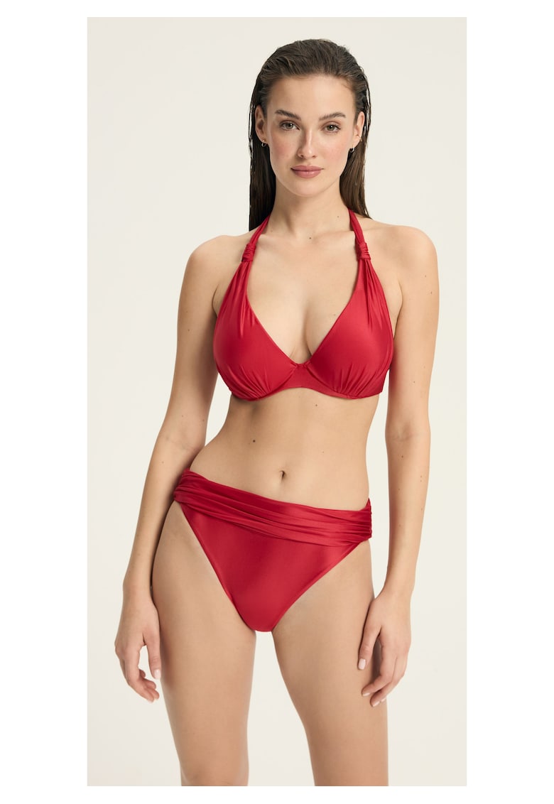 Chiloti dama de baie Rosu Truffle