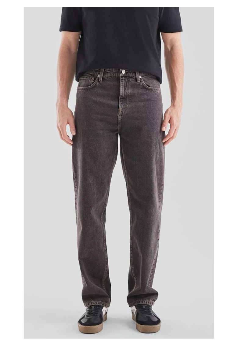 Q/S by s.Oliver Blugi barbati - Loose Fit - cu talie medie si croiala Dreapta - Gri inchis