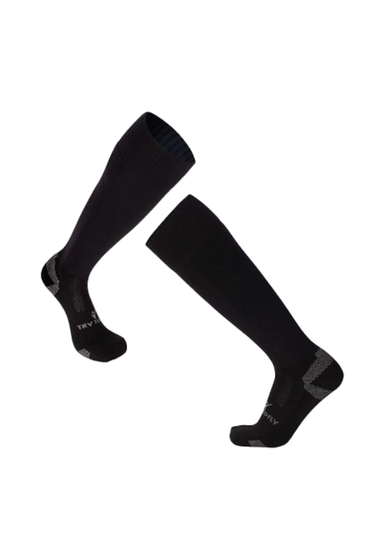 Sosete de fotbal lungi 3/4 - Negru