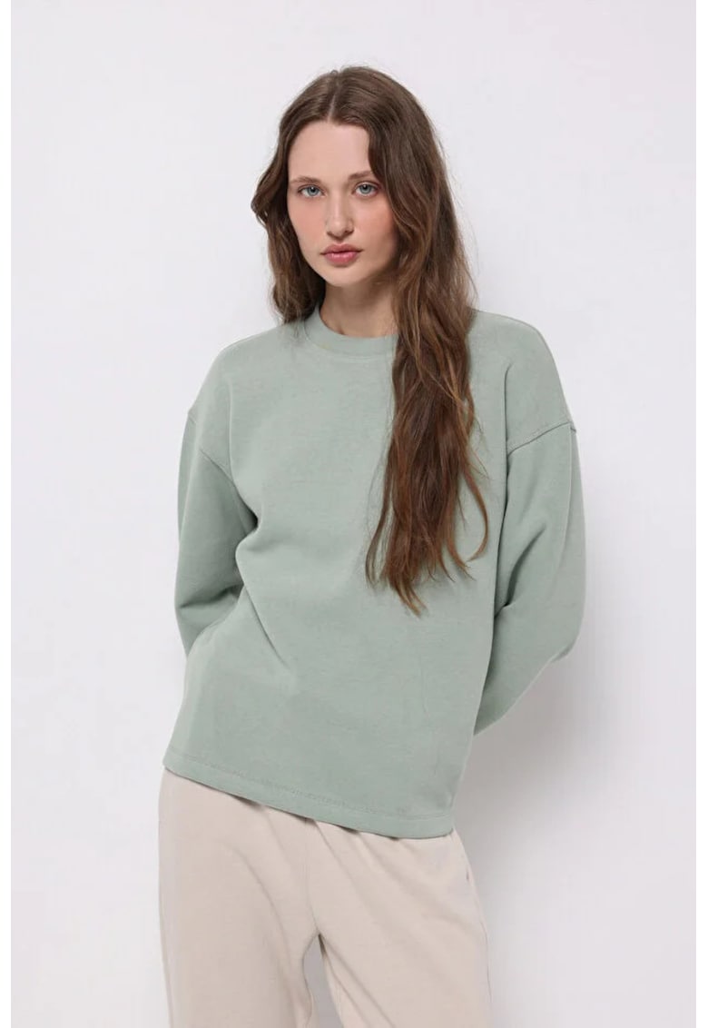 Hanorac dama verde - bumbac