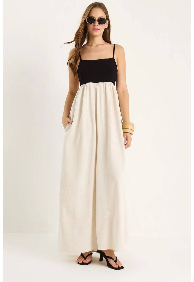 Rochie midi HiCCUP LUCCI - multicolor - bumbac si viscoza