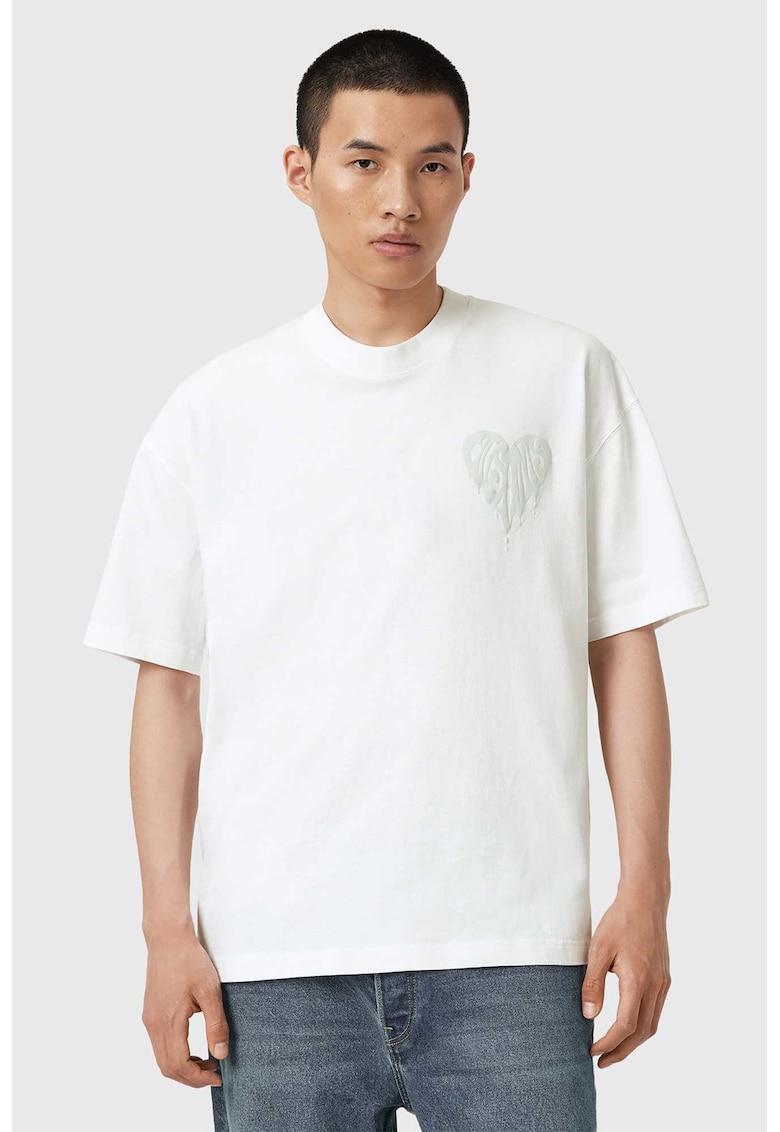 Tricou de bumbac organic cu imprimeu inima Trip Tricou de bumbac organic cu imprimeu inima Trip