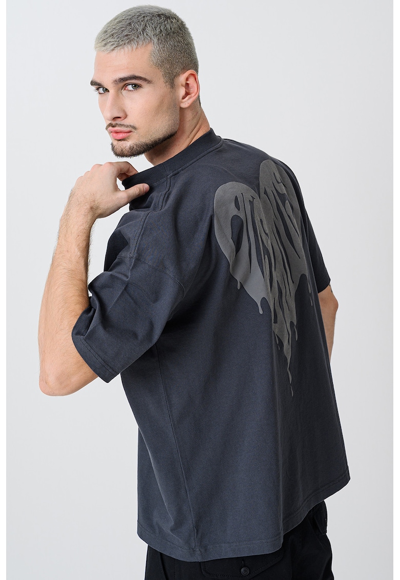 Tricou de bumbac organic cu imprimeu inima Trip