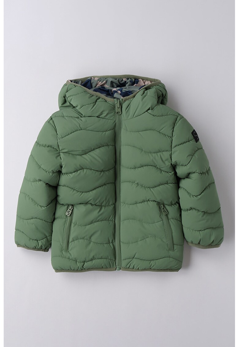 Geaca reversibila cu gluga