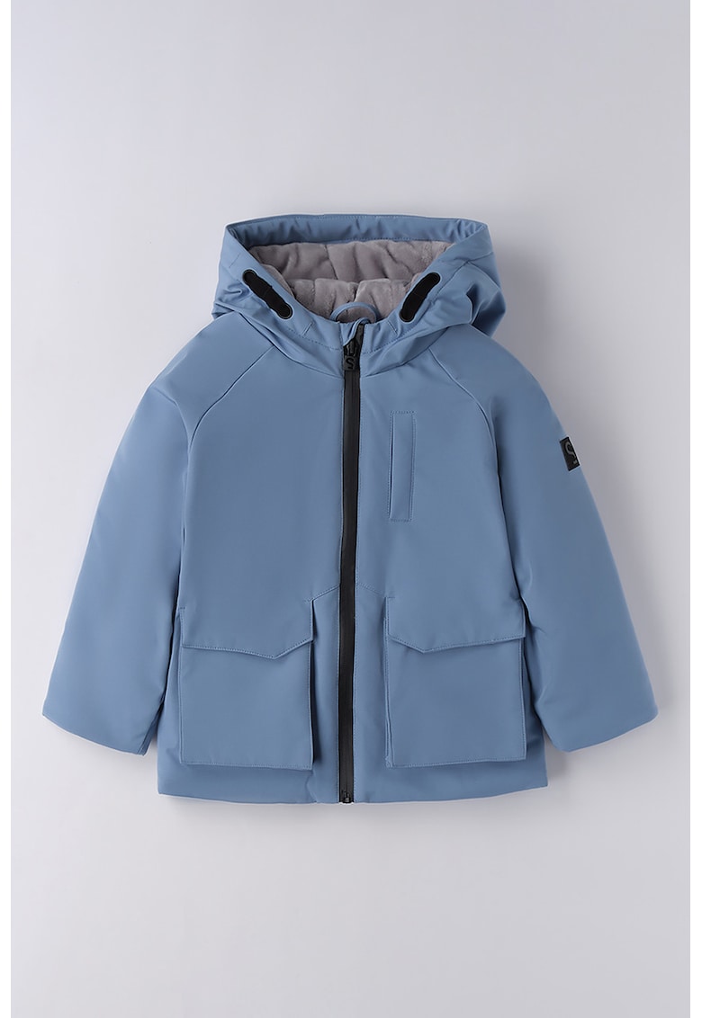 Geaca cu gluga si fermoar