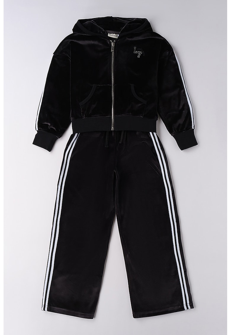 Set de hanorac de catfiea si pantaloni de trening - Alb/Negru