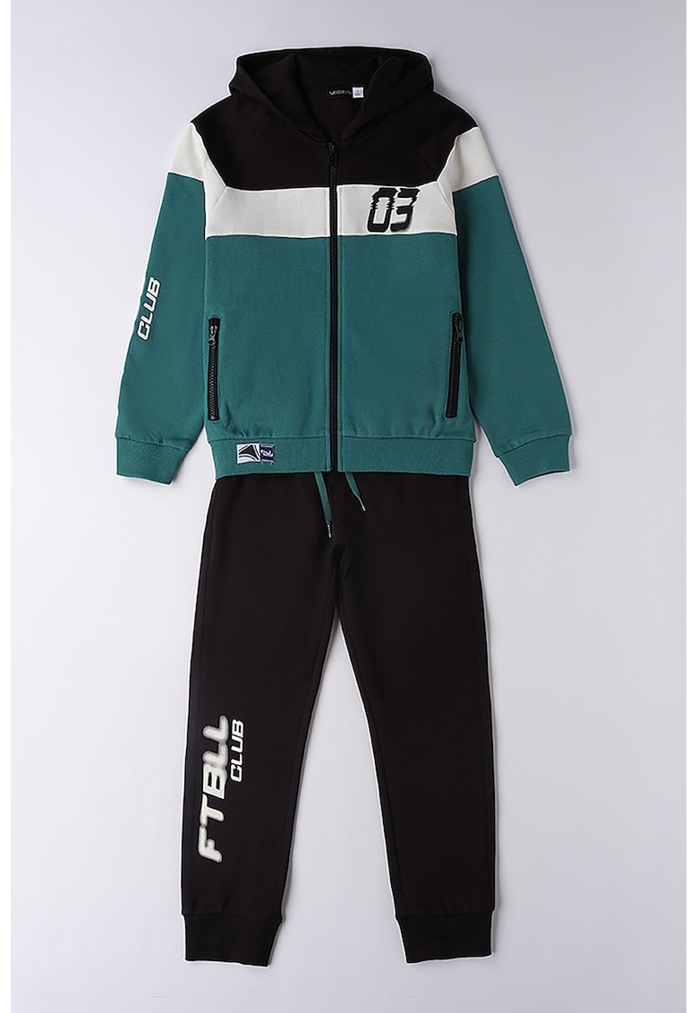 Set de hanorac cu fermoar si pantaloni de trening