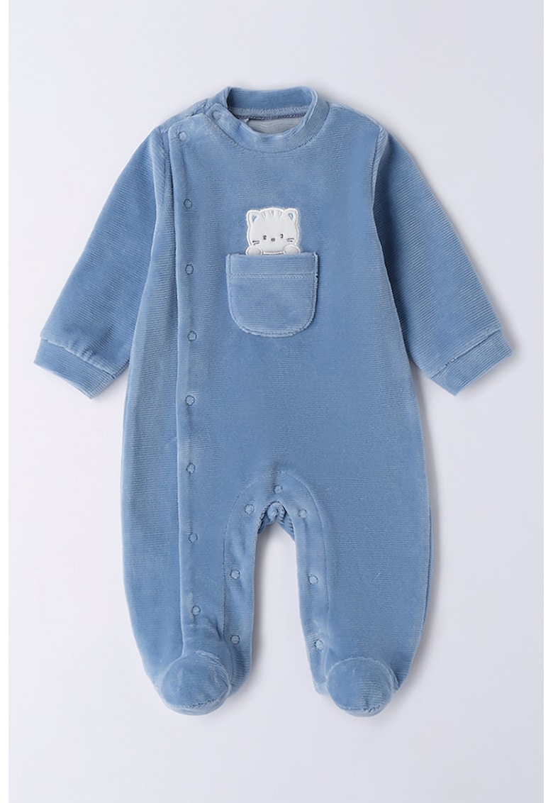 Salopeta din amestec de bumbac cu buzunar