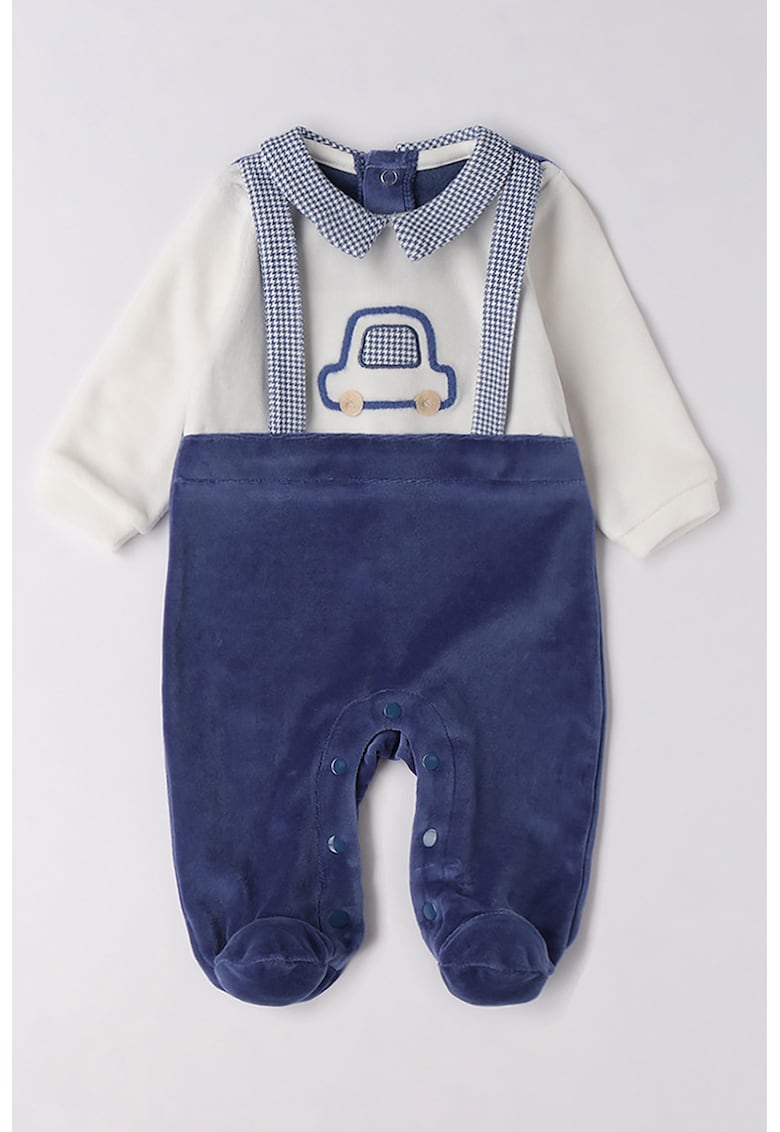 Salopeta cu model 2 in1 si aspect texturat de catifea