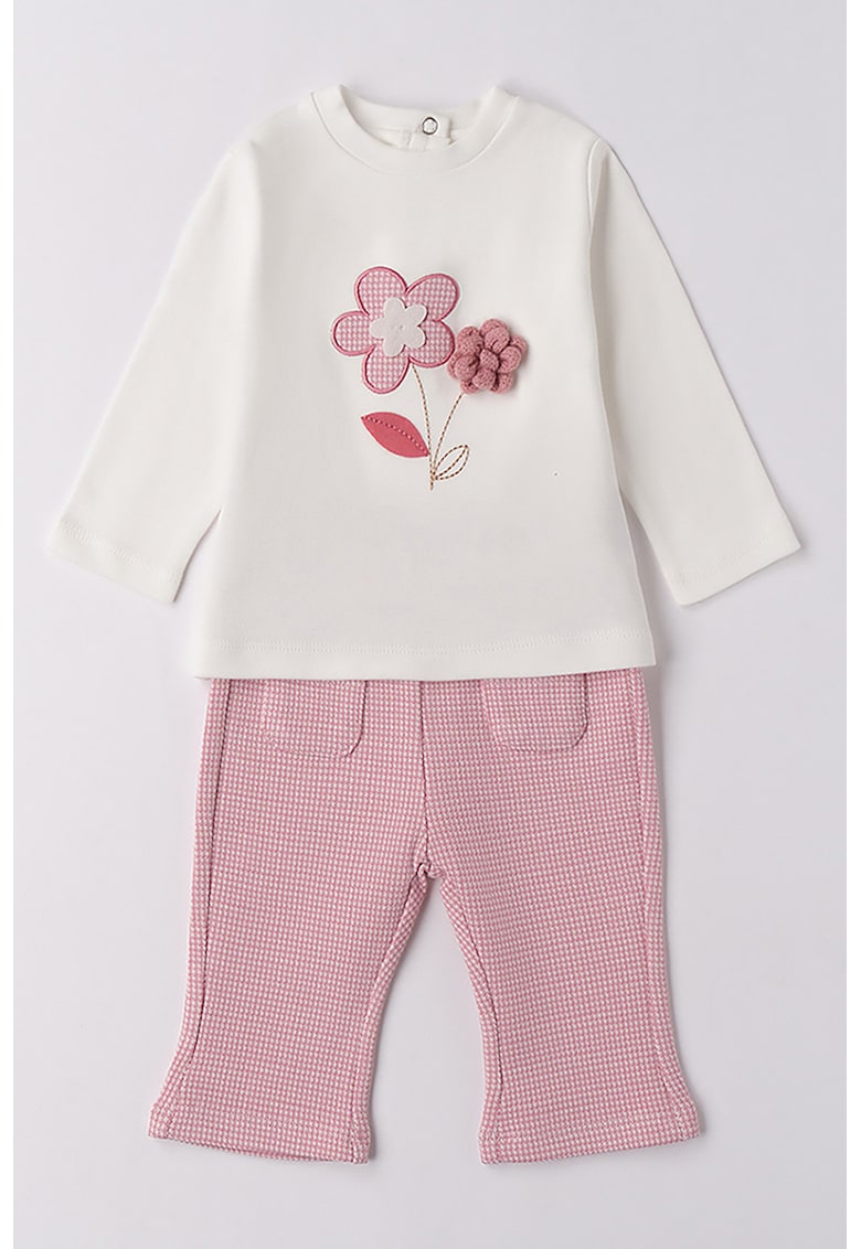 Set de bluza si pantaloni cu model - 2 piese