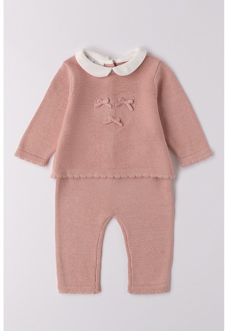 Set de pantaloni din tricost si bluza - 2 piese