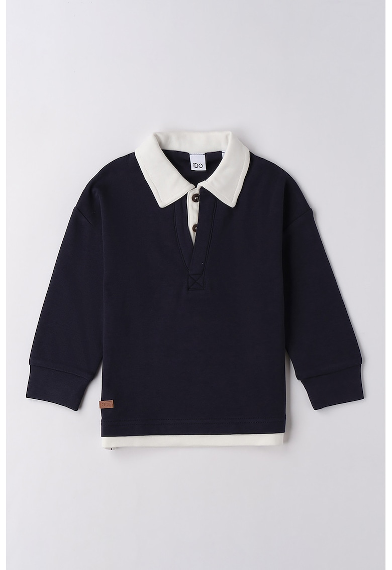 Bluza polo de bumbac