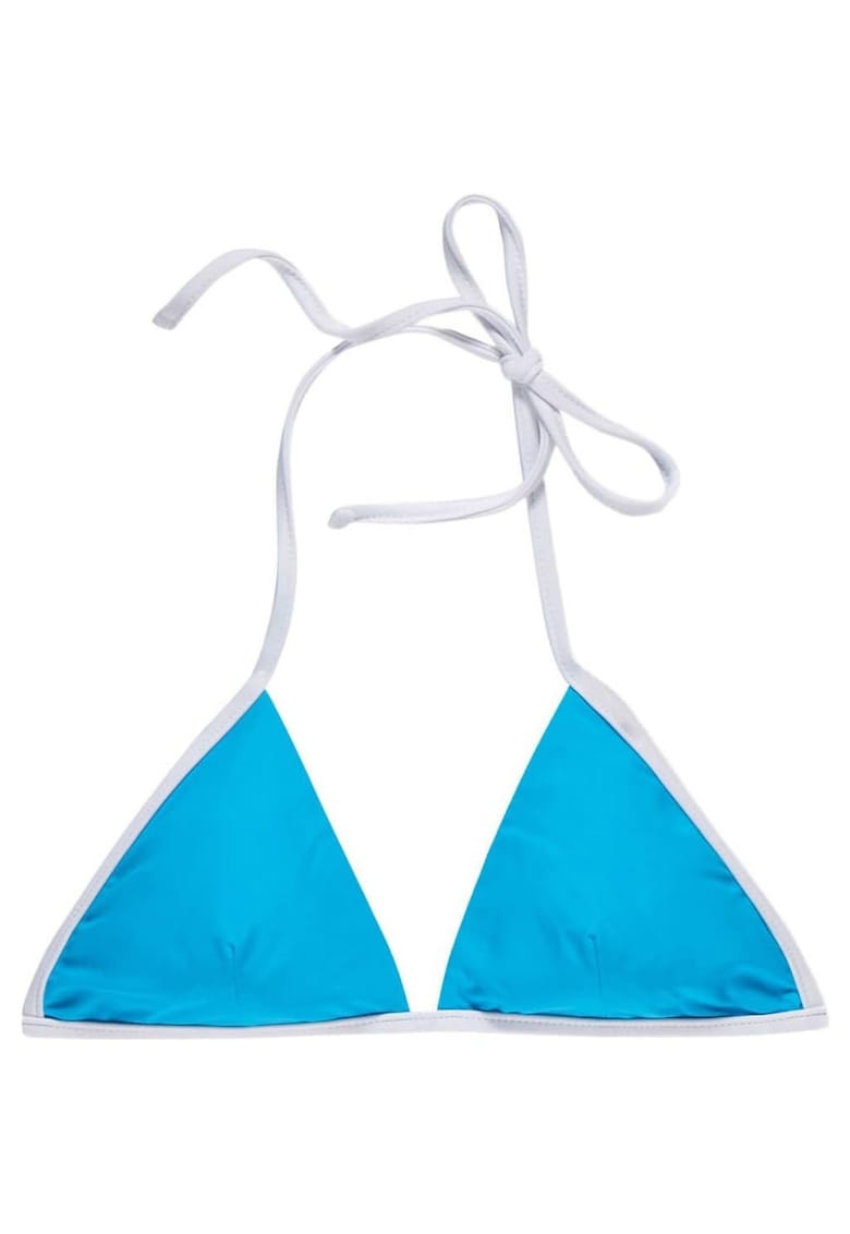 Kiki Fixed Triangle Bikini Top costum de baie albastru