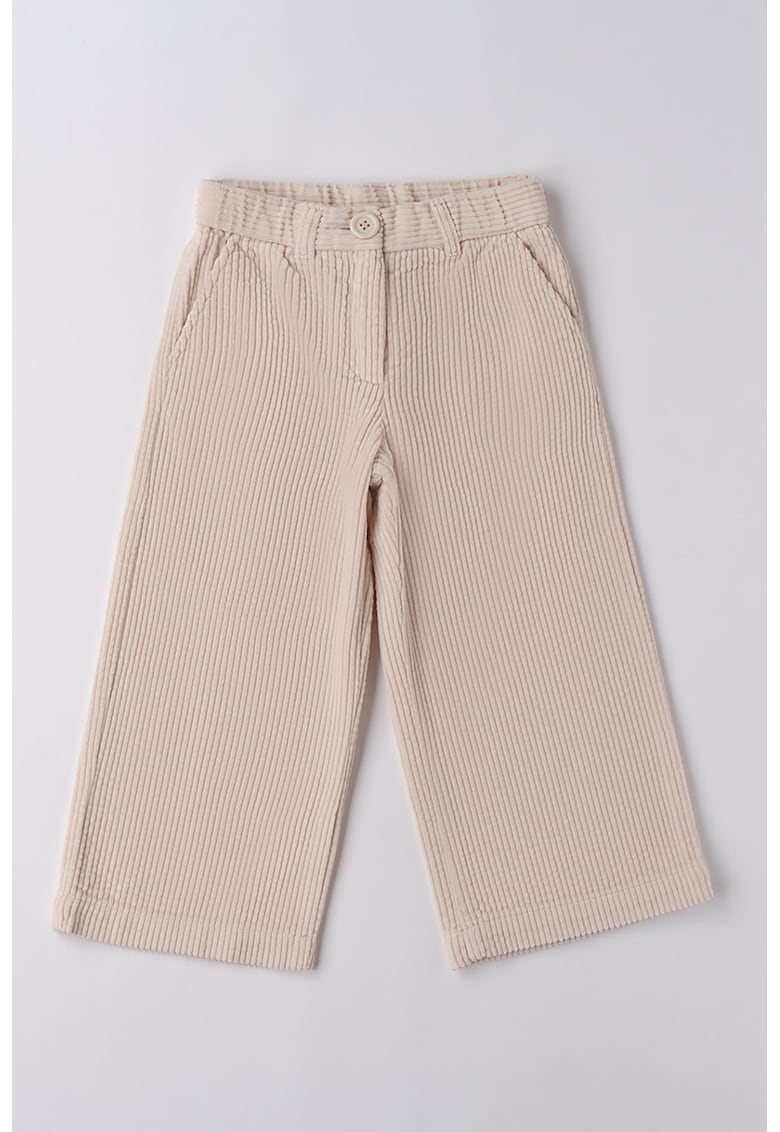 Pantaloni cu croiala ampla - din reiat