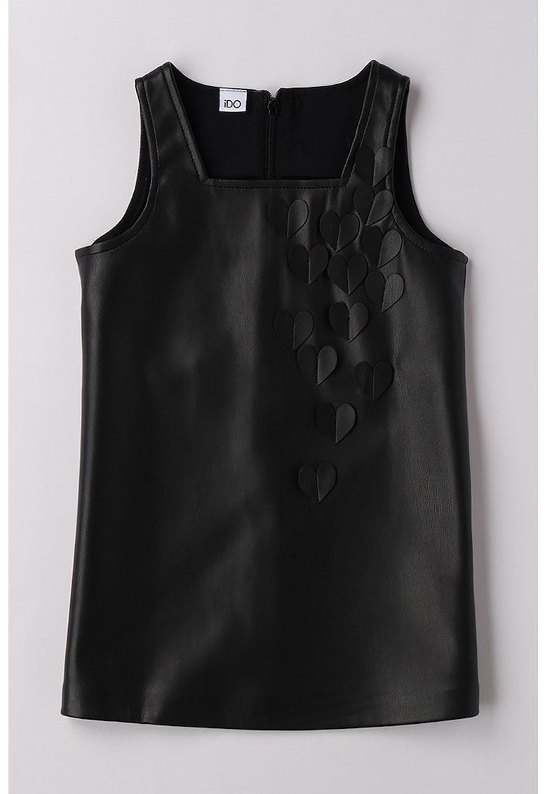 Rochie de piele ecologica fara maneci