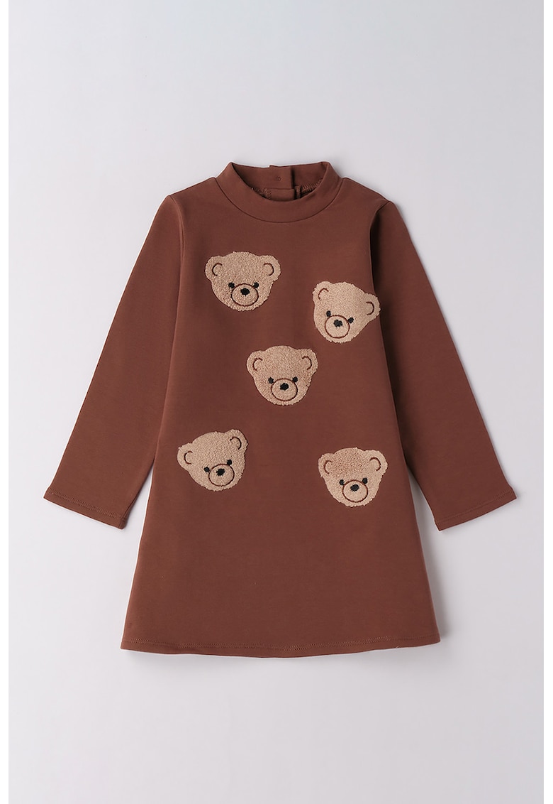 Rochie dreapta cu broderie