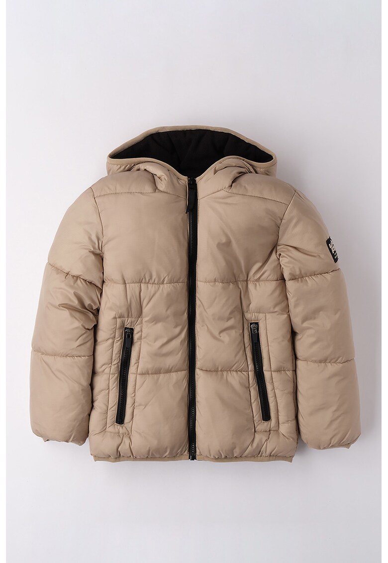 Geaca cu vatelina si buzunare cu fermoar - Bej