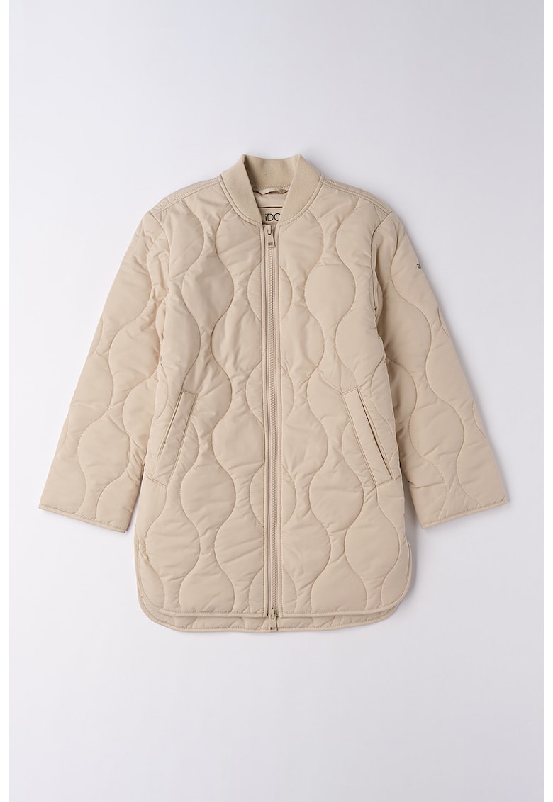 Jacheta cu fermoar si vatelina - Bej deschis