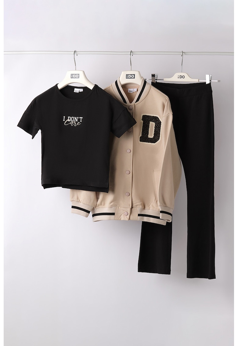 Set de tricou - jacheta si pantaloni - 3 piese