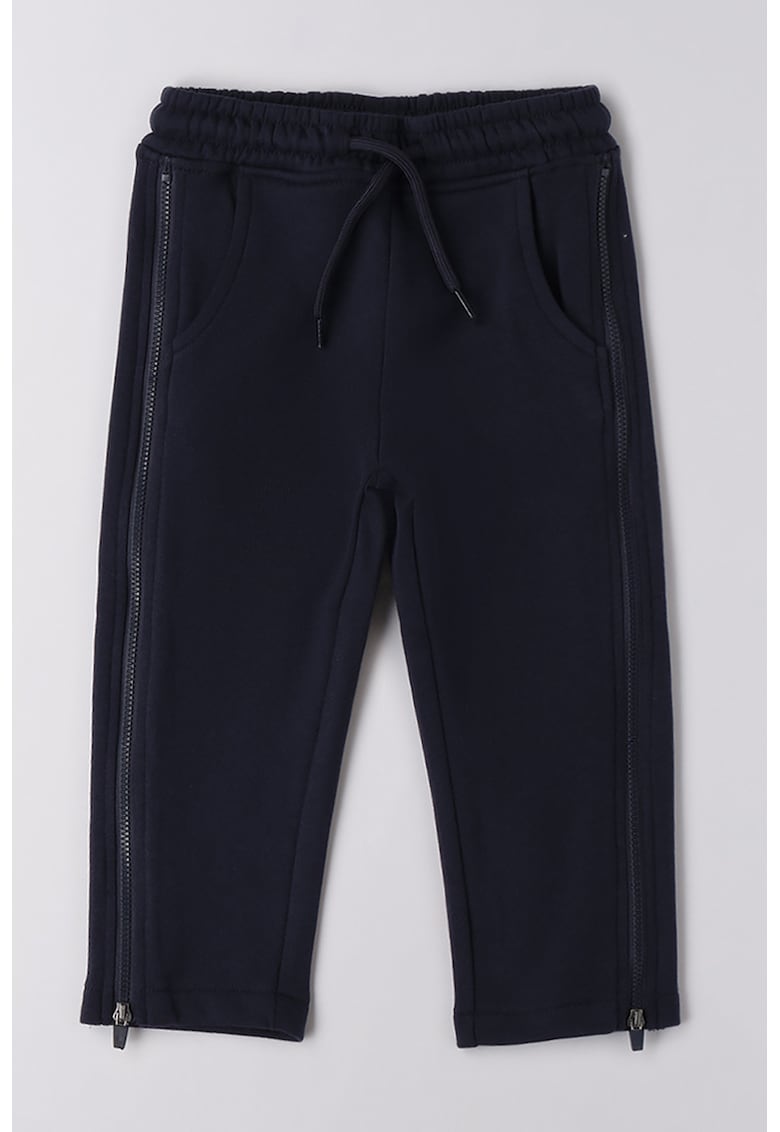 Pantaloni de trening din amestec de bumbac cu snur