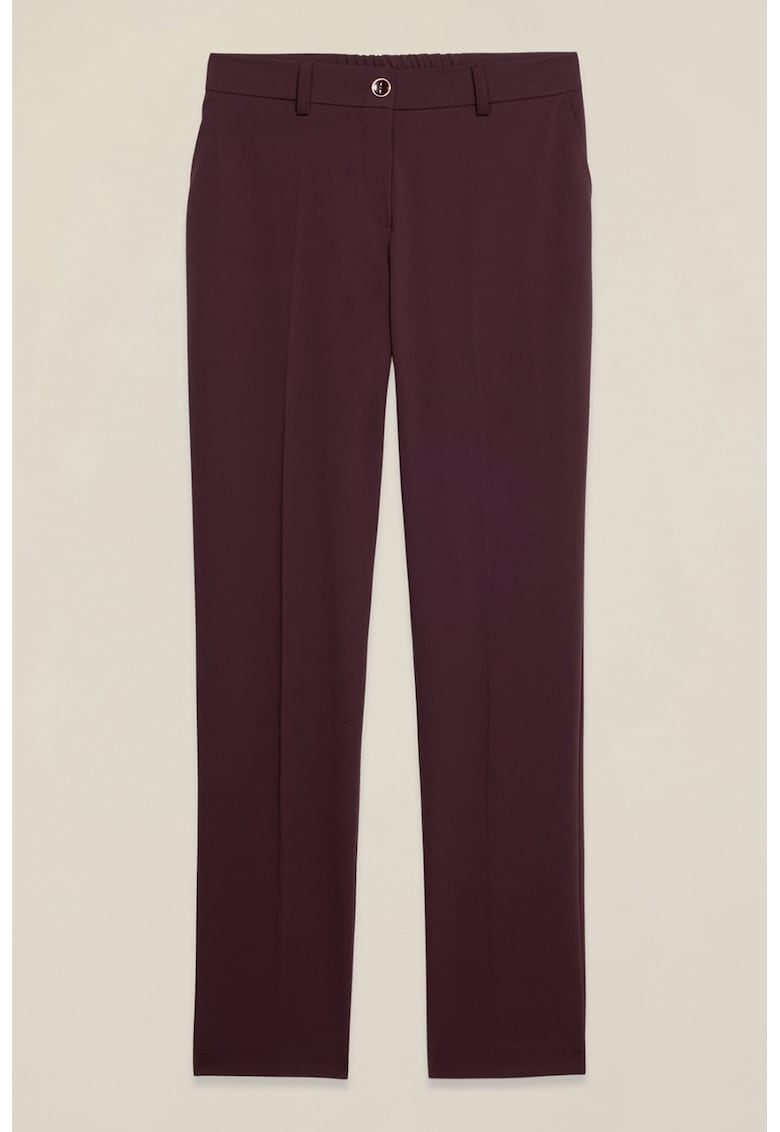 Pantaloni drepti cu pliuri