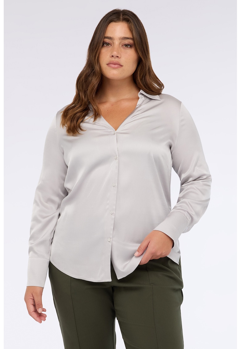 Camasa uni din satin