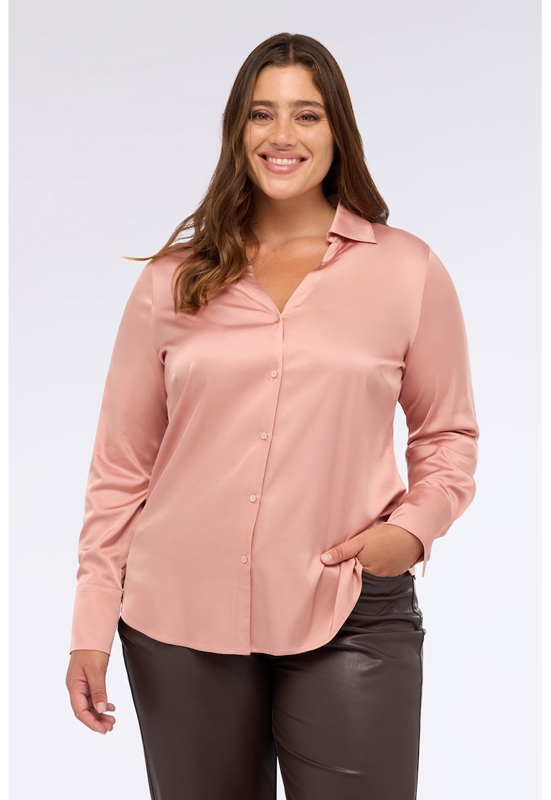 Camasa uni din satin