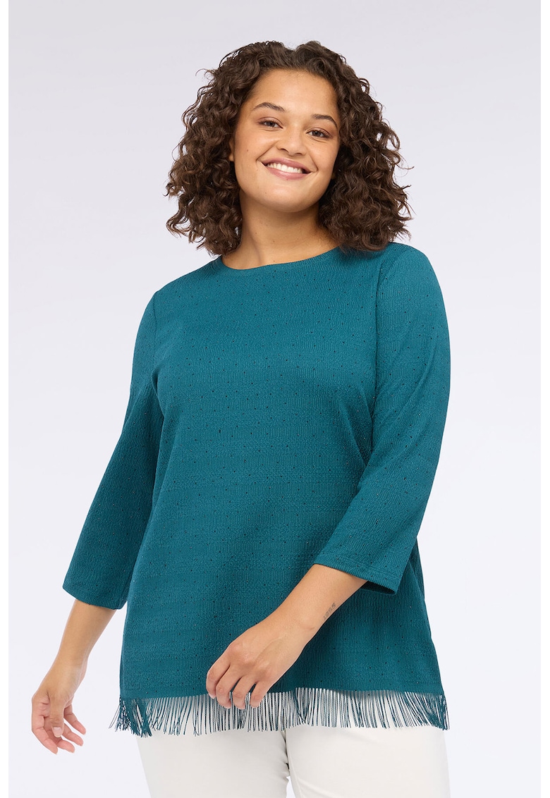 Bluza uni cu terminatie cu franjuri