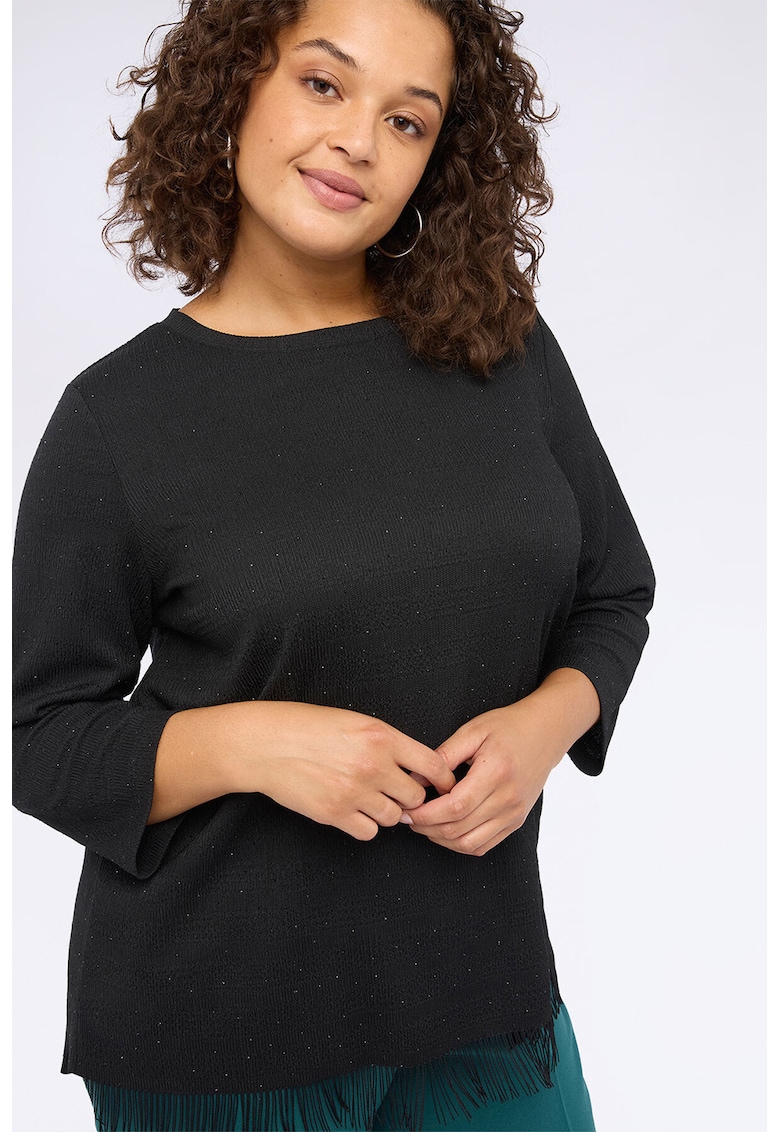 Bluza uni cu terminatie cu franjuri