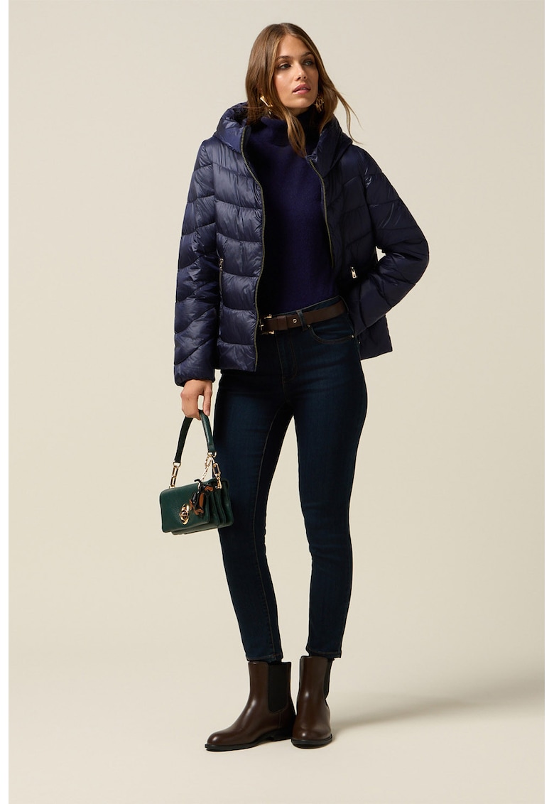 Blugi skinny cu talie inalta