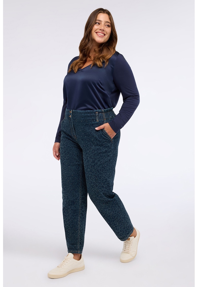 Bluza din satin cu decolteu in V