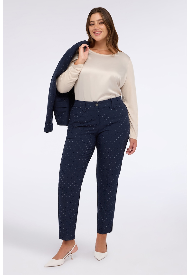 Bluza uni cu aspect de satin