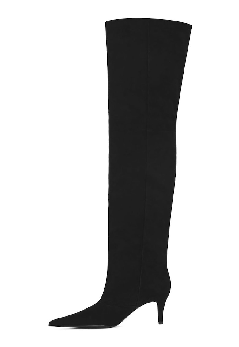 Cizme lungi peste genunchi cu varf ascutit