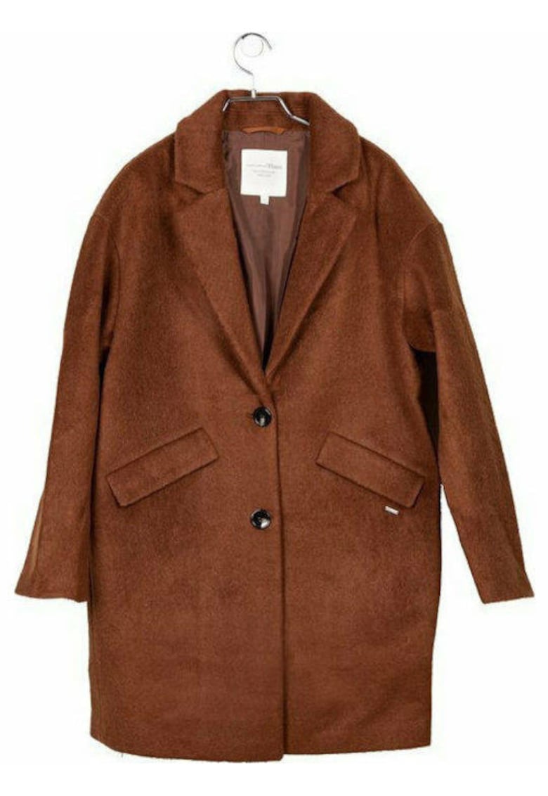 Palton de lana pentru femei maro - marimea