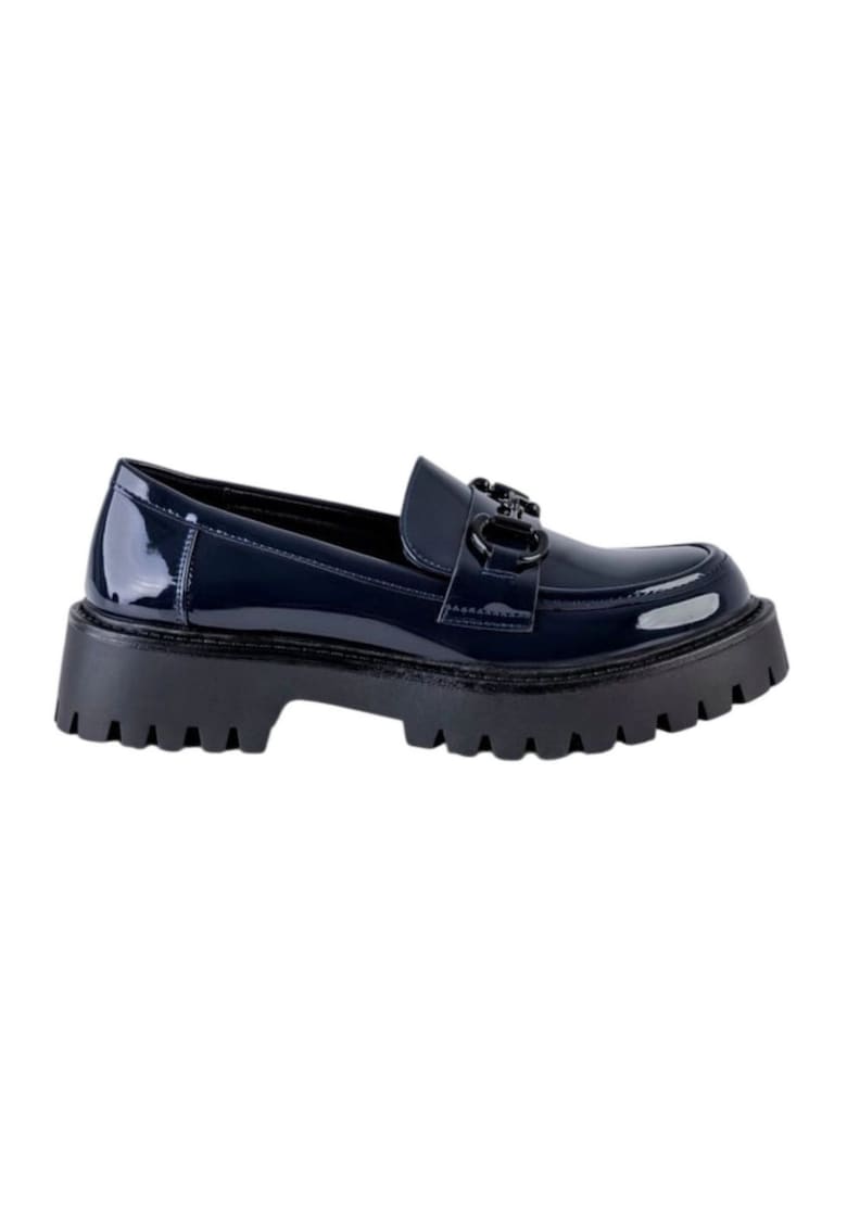 Mocasini Alison din piele lacuita pentru femei - bleumarin - marimea
