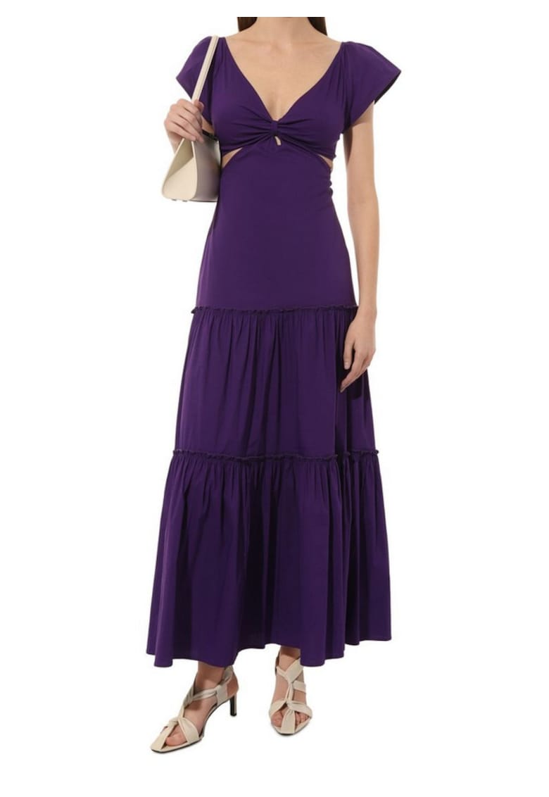 Rochie cocktail pentru femei - mov - maxi -