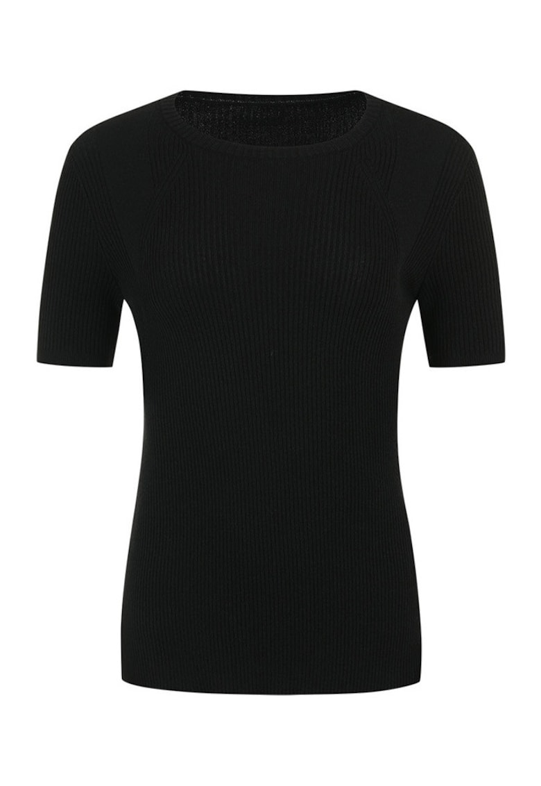 Bluza cu maneca scurta din amestec de lana