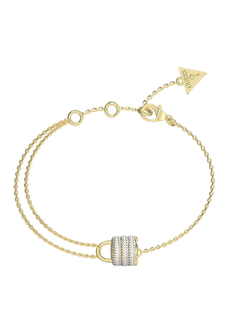 Bratara din otel inoxidabil cu talisman lacat mini