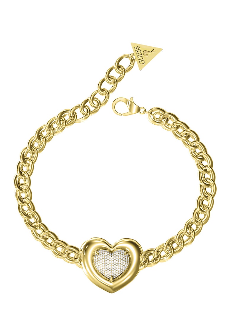 Bratara din otel inoxidabil cu talisman inima