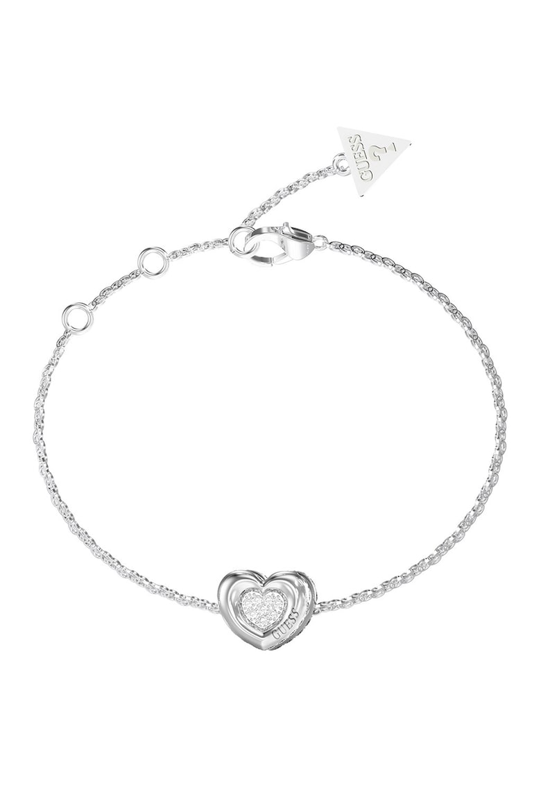 Bratara din otel inoxidabil cu talisman inima