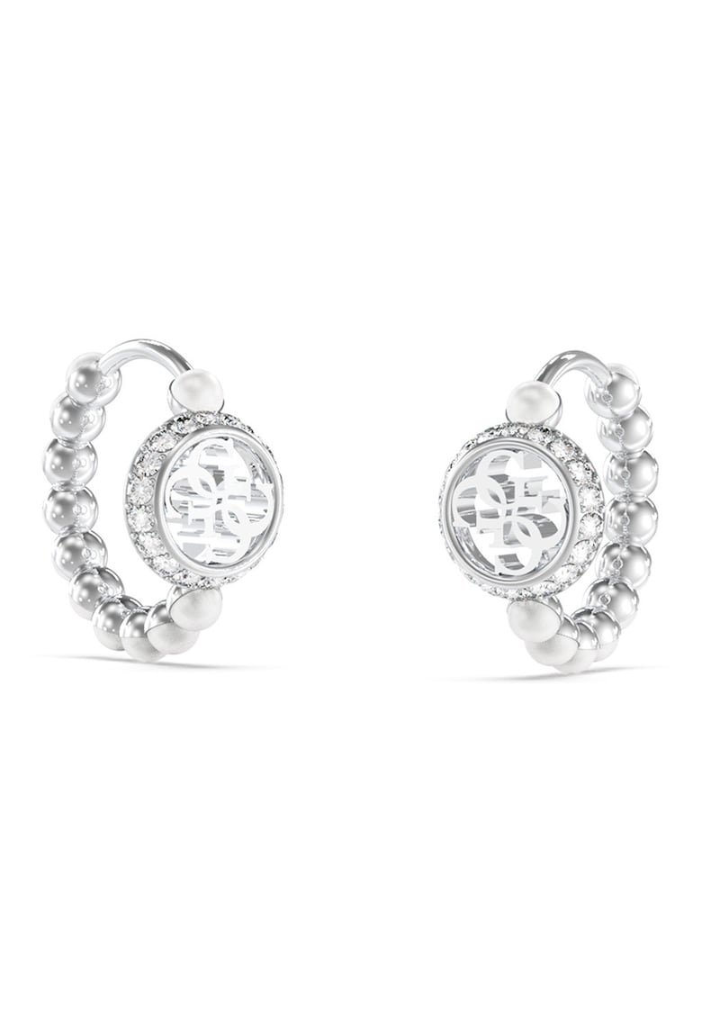 Cercei din otel inoxidabil cu cristale