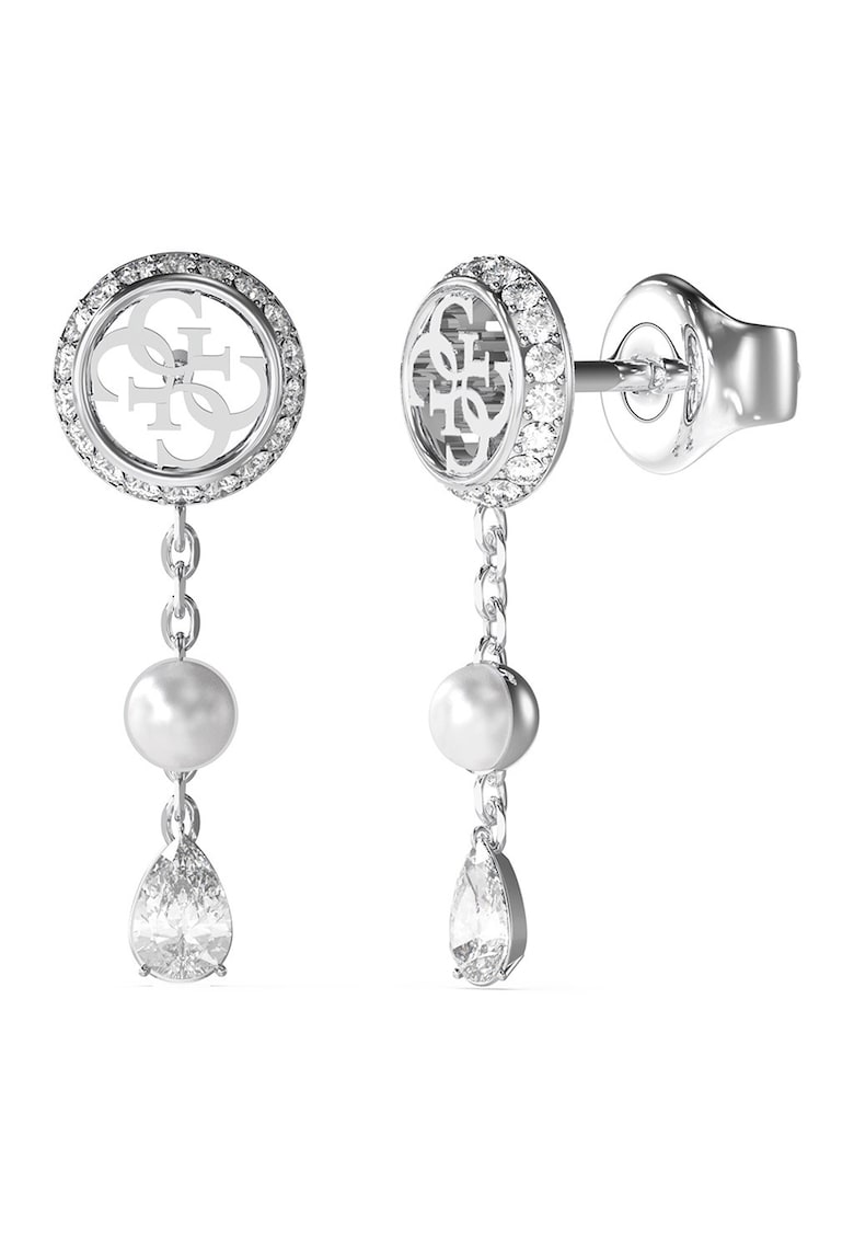 Cercei din otel inoxidabil cu zirconia