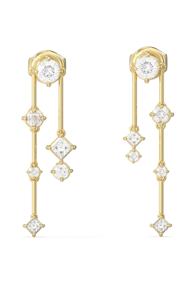 Cercei de otel inoxidabil cu cristale